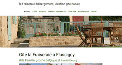 Desktop Screenshot of gite-la-fraiseraie.com