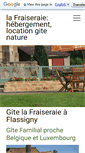 Mobile Screenshot of gite-la-fraiseraie.com