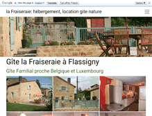 Tablet Screenshot of gite-la-fraiseraie.com
